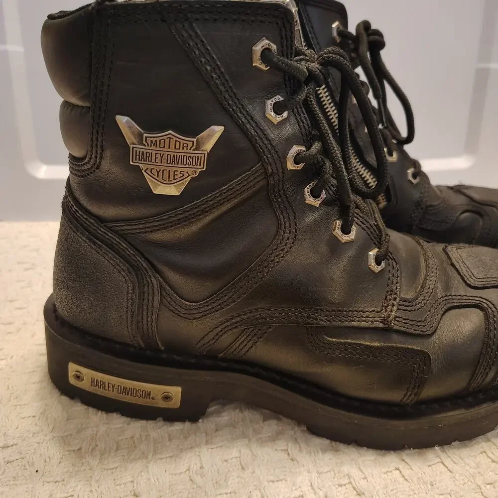 Harley Davidson Men's Stealth Motorcycle Boots Black D91642